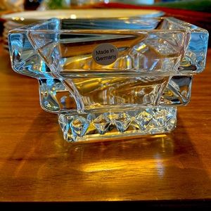 Villeroy & Boch Crystal Candle/Votive Candle Holder. Twisted Stacked design.